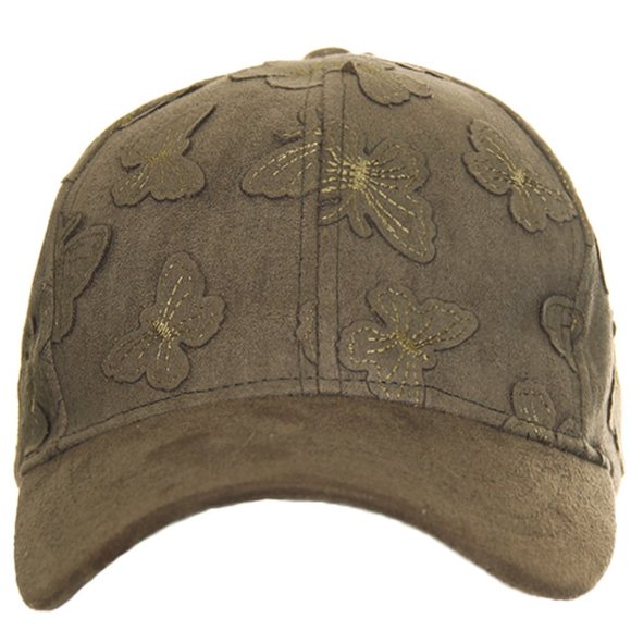 C.C Butterfly Stitch Pattern Baseball Cap - Picture 1 of 6